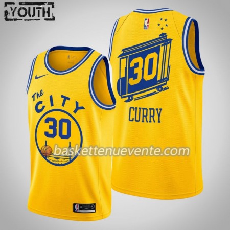 Maillot Basket Golden State Warriors Stephen Curry 30 2019-20 Nike Hardwood Classics Swingman - Enfant